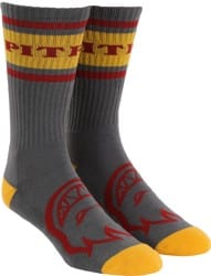 Spitfire Classic 87' Bighead Sock - charcoal/gold/dark red