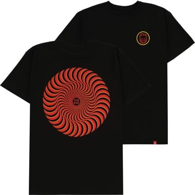 Spitfire Classic Swirl Overlay T-Shirt - black/red/gold - view large
