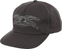 Anti-Hero Basic Eagle Snapback Hat - charcoal/grey