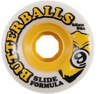 Sector 9 Butter Balls Slide Formula Longboard Wheels - white 65 (80a)