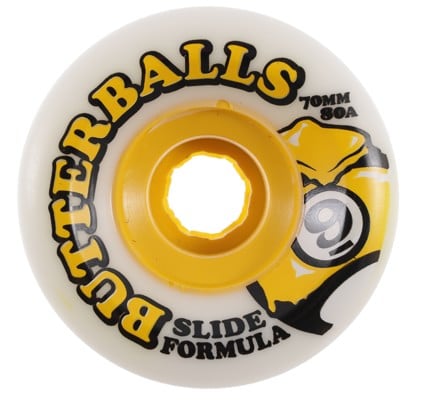 Sector 9 Butter Balls Slide Formula Longboard Wheels - white 70 (80a) - view large