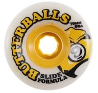 Sector 9 Butter Balls Slide Formula Longboard Wheels - white 70 (80a)