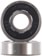 Bones Bearings Super Reds Skateboard Bearings - black - face