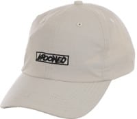 Krooked Moonsmile Script Snapback Hat - natural/black