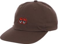 Krooked Eyes Strapback Hat - brown/red
