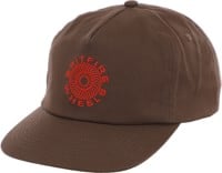 Spitfire Classic 87' Swirl Snapback Hat - brown/red