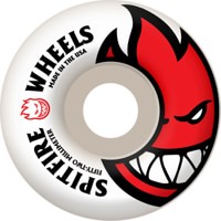 Spitfire Bighead Skateboard Wheels - white/red 52 (99d)