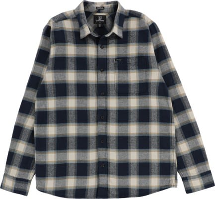 Volcom Caden Plaid Flannel Shirt - navy - view large