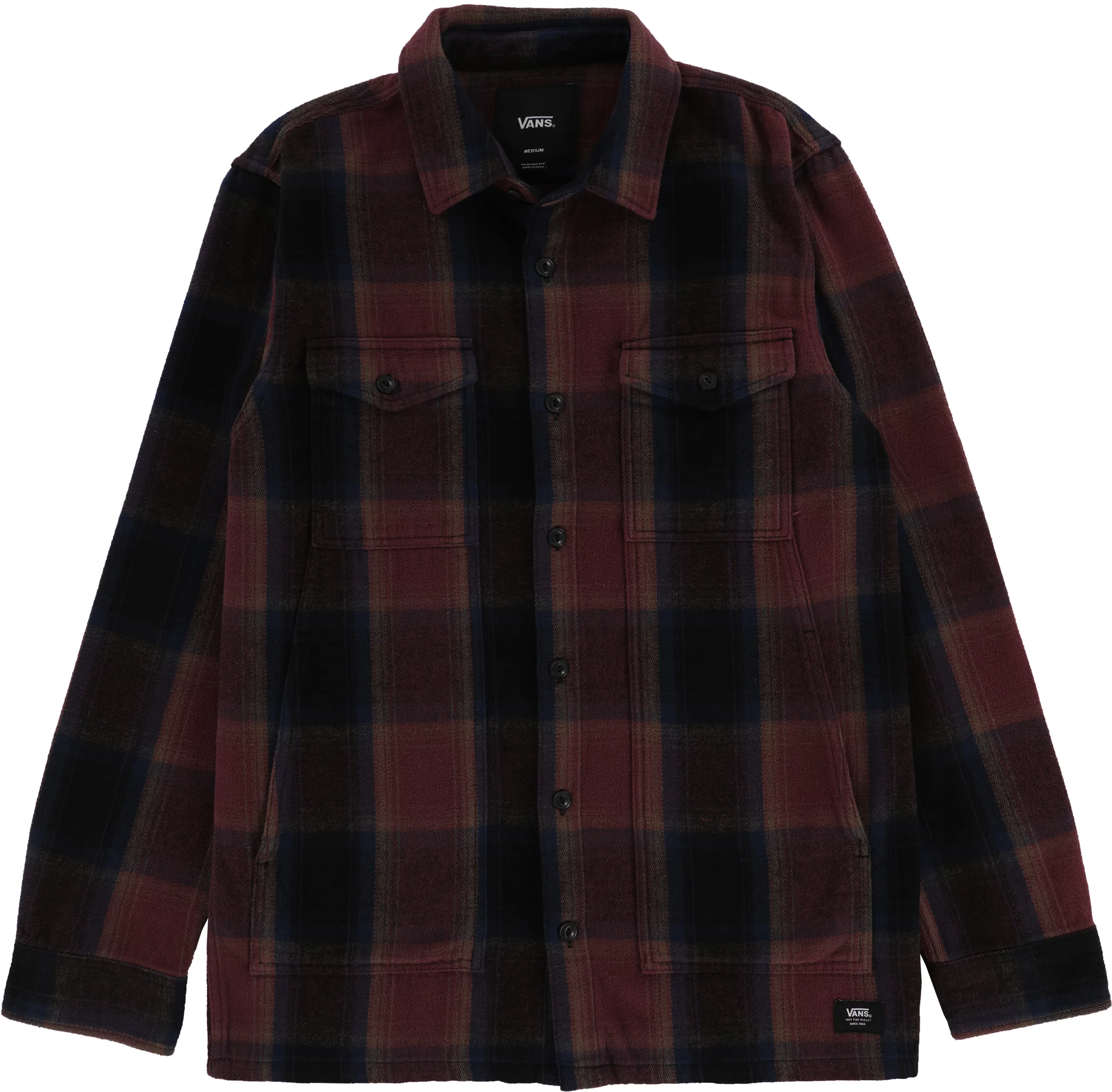 Vans Eastmont Flannel Shirt - black/catawba grape | Tactics