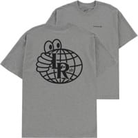 Last Resort AB LRAB Atlas Monogram T-Shirt - grey melange/black