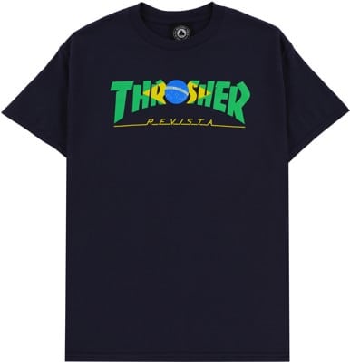 Thrasher Brazil Revista T-Shirt - navy - view large