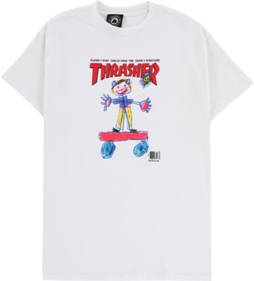Thrasher Kid Cover T-Shirt - white - view large