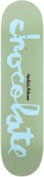 Chocolate Aikens Original Chunk 8.0 Skateboard Deck - sage/light blue