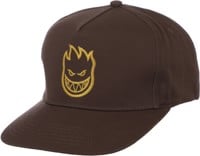 Spitfire Bighead Snapback Hat - brown/gold