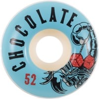 Chocolate Scorpion Dice Skateboard Wheels - white/blue (99d)