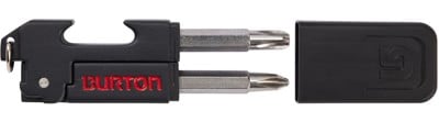 Burton EST Tool - Attrezzo Multiuso Tascabile Per Attacchi Snowboard, Cacciavite Phillips E Apribottiglie, Colore Nero Cromato