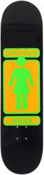 Girl Brophy 93 Til 8.0 Skateboard Deck - black/green/yellow 