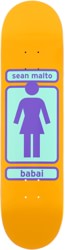 Girl Malto 93 Til 8.25 Skateboard Deck - yellow/purple/blue 