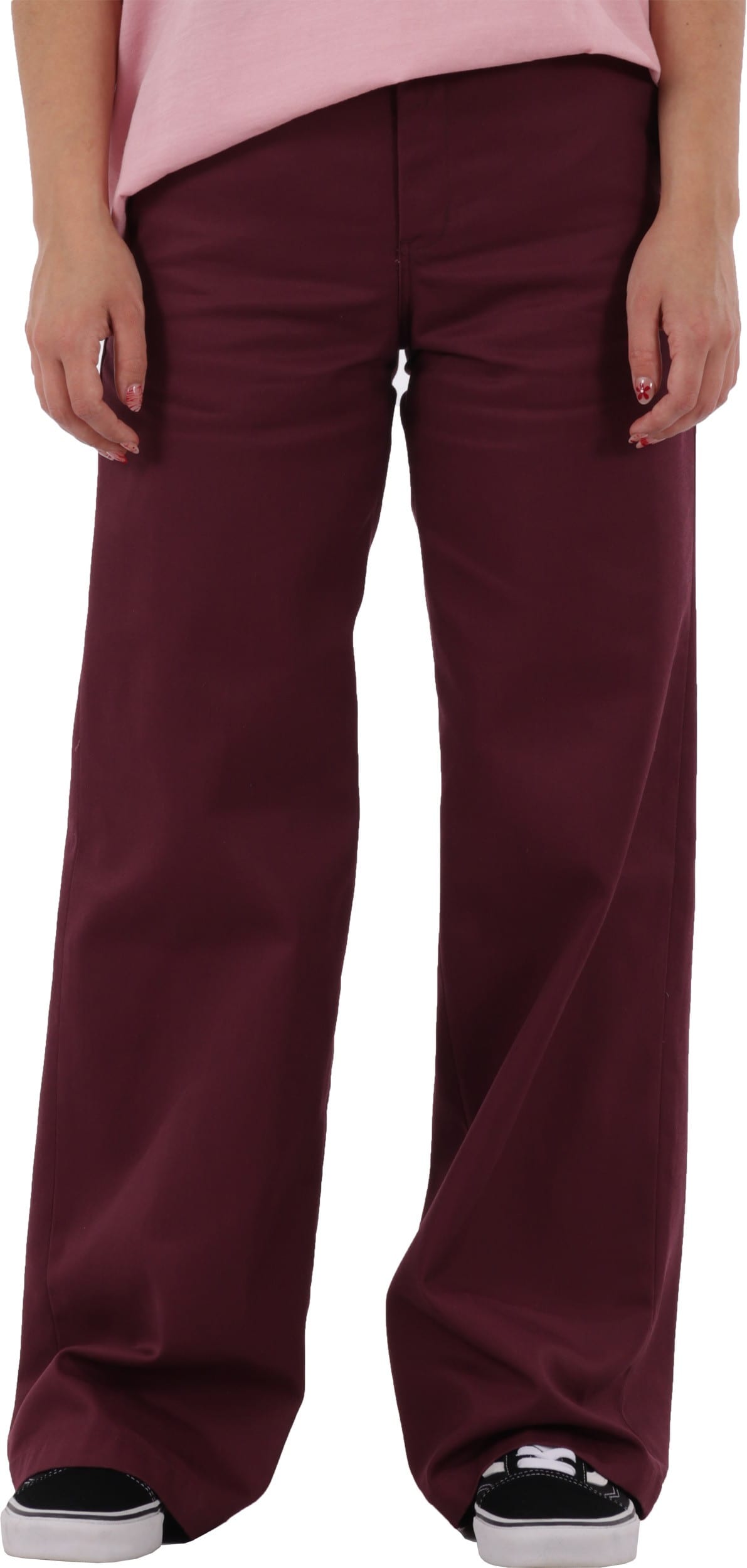 Dickies Women's Wide Leg Work Pants grape wine Free Shipping Tactics
