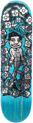 Krooked Gonz Sweatpants 8.5 Skateboard Deck - foil/teal
