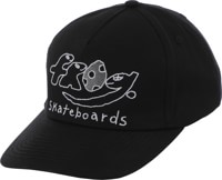 Frog Dino Logo 5-Panel Hat - black