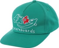 Frog Dino Logo 5-Panel Hat - green