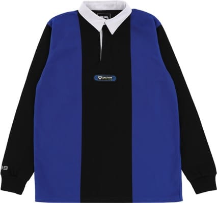Tactics Global Div L/S Rugby Polo Shirt - black/royal - view large