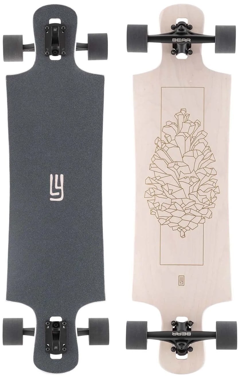 Landyachtz Drop Hammer White Pinecone 36.5" Complete Longboard Tactics