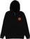 Santa Cruz Classic Dot Zip Hoodie - black - front