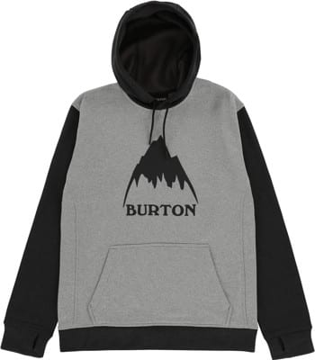 Burton Oak Hoodie - gray heather/true black - view large