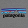 Patagonia P-6 Logo Uprisal Hoodie - gravel heather - front detail