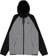 Burton Crown Weatherproof Fleece Full Zip Hoodie - gray heather/true black