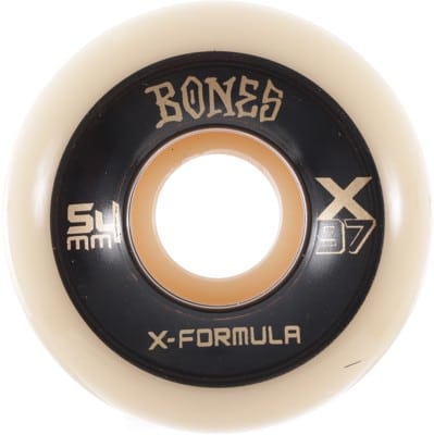 Bones X-Formula V6 Wide-Cut Skateboard Wheels - natural/black (97a) - view large