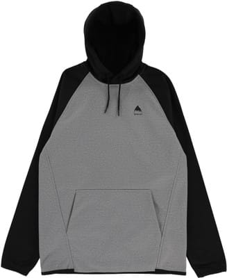 Burton Crown Weatherproof Fleece Hoodie - gray heather/true black | Tactics