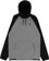 Burton Crown Weatherproof Fleece Hoodie - gray heather/true black