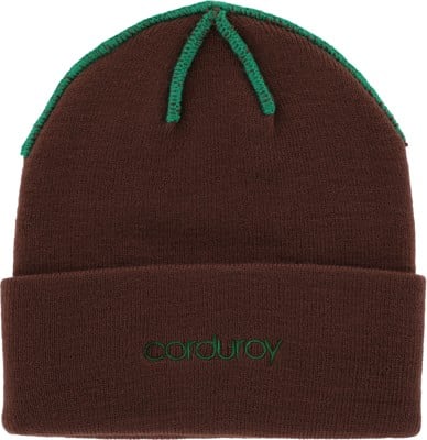 Corduroy Inside Out Beanie - brown - view large