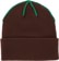 Corduroy Inside Out Beanie - brown - reverse