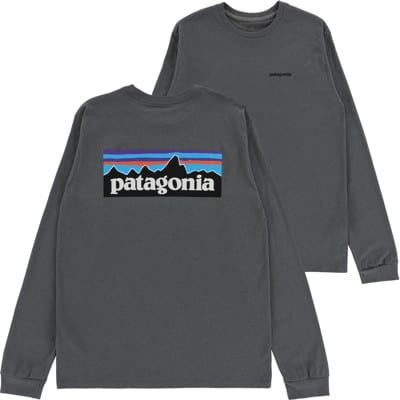 Patagonia P-6 Logo Responsibili-Tee L/S T-shirt - plume grey - view large