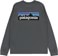 Patagonia P-6 Logo Responsibili-Tee L/S T-shirt - plume grey - reverse