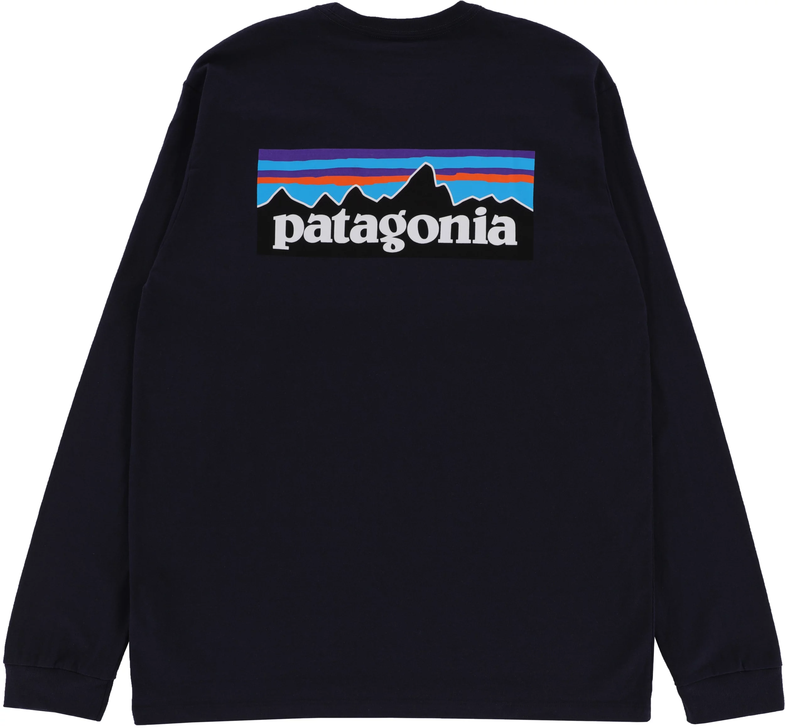 Patagonia P 6 Logo Responsibili Tee L S T shirt classic navy