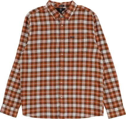 Volcom Repeater Flannel Shirt - vintage brown - view large