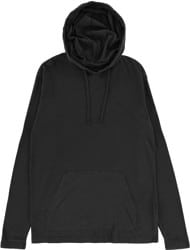 RVCA PTC Pigment Hooded L/S T-Shirt - pirate black