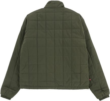 Adidas green quilted jacket sale