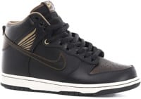 Nike SB Dunk High Pro SB - Quickstrike Skate Shoes - (pawnshop) black/black-metallic gold