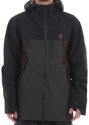 Airblaster Beast 3L Jacket - black/crimson terry