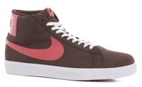 Nike SB Zoom Blazer Mid Skate Shoes - brown/adobe-baroque brown-white