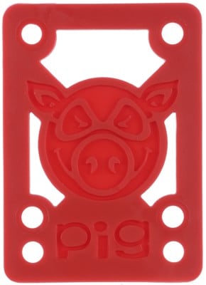 Pig Pile Skateboard Risers - red - view large