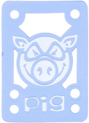 Pig Pile Shock Pad Skateboard Risers - clear blue - view large