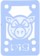 Pig Pile Shock Pad Skateboard Risers - clear blue