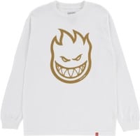 Spitfire Bighead L/S T-Shirt - white/gold fleck